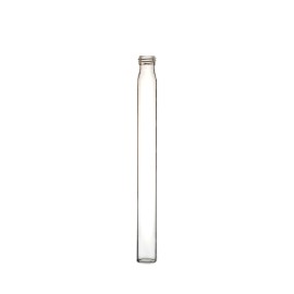 Tubos con cuello de rosca ,fondo plano, dimensiones ø 17.75 x 125 x 1.05 mm, vidrio tubular tipo 3