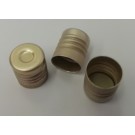 11 mm aluminium screw cap gold, suitable for vials and tubes with a capalu-11 screw thread