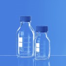 Storage bottle 100 ml clear glass cap PP DIN EN ISO 4796-1 thread size GL 45
